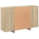 Sideboard Sonoma Oak 120x30x75 cm Engineered Wood 809623