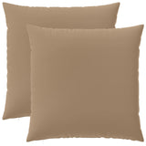 Cushion with Pillow HEERLEN 2 pcs Taupe Polyester 928428