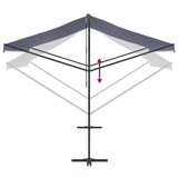 Free Standing Awning Blue and White 400x300 cm Fabric and Steel 368932