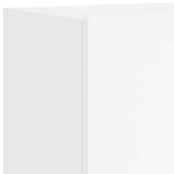 4 Piece TV Wall Units White Engineered Wood 3216428