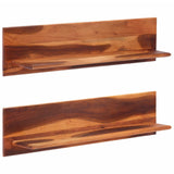 Wall Shelves 2 pcs 112x20x26 cm Solid Wood Acacia 356248