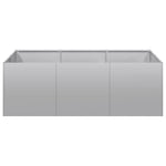 ZNTS Planter 120x80x40 cm Galvanised Steel 860750