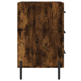 Bedside Cabinet Smoked Oak 40x40x66 cm Engineered Wood 827673