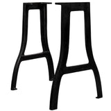 Dining Table Legs 2 pcs A-Frame Cast Iron 245420