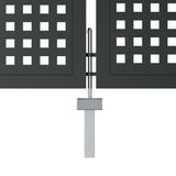 Garden Gate Anthracite 300x175 cm Steel 154569