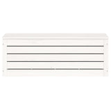 Storage Box White 89x36.5x33 cm Solid Wood Pine 823620
