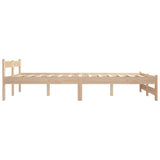 Bed Frame without Mattress Solid Pine Wood 140x200 cm 321994