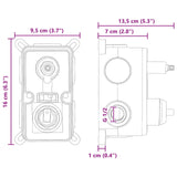 Concealed Shower System Black Stainless Steel 201 42028989