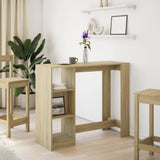 Bar Table with Shelf Sonoma Oak 124x46x103.5 cm Engineered Wood 854393