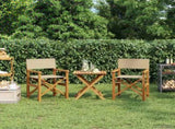 Dining Chair Brown and Beige 56 x 54 x 87 cm Solid Teak Wood 42032679