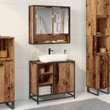 Bathroom Cabinet Old Wood 65 x 33 x 60 cm Engineered Wood 883634