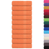Bath Towels 10 pcs "FROGN" Orange 100x150 cm 100% Cotton 136910