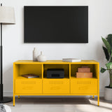 TV Cabinet Mustard Yellow 100.5x39x50.5 cm Steel 843039