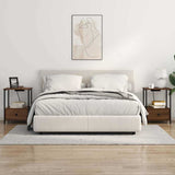 Bedside Cabinet 2 pcs Brown Oak 42 x 41 x 56 cm Engineered Wood 859439