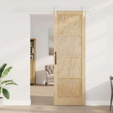 Sliding Door Manual Natural and white 78 x 232 cm 3333250
