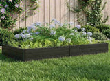 Raised Bed Black 151 x 75.5 x 25 cm PP 42033405
