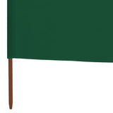3-panel Wind Screen Fabric 400x120 cm Green 44540