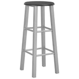 Bar Stools 2 pcs Silver MDF 284410