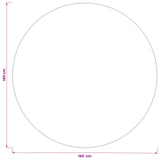 Table Cloth 5 pcs Round Light Grey 160 cm Polyester 42040255