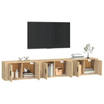 Wall-mounted TV Cabinets 3 pcs Sonoma Oak 80x34.5x40 cm 3188361