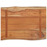 Table Top 50x40x2,5 cm Rectangular Solid Wood Acacia Live Edge 370607