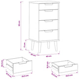 Chest of Drawers MOLDE Caramel 40 x 35 x 82 cm Solid Pine Wood 42020934