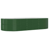 Garden Raised Bed Green 291x140x68 cm Galvanised Steel 319098