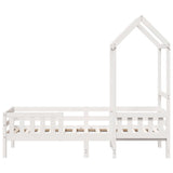 Bed Frame with Roof without Mattress White 75x190 cm Small Single 3282169