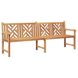 Garden Bench Brown 228 x 60 x 90 cm Solid teak wood 42001967