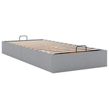 Ottoman Bed Frame without Mattress Light Grey Single Fabric 3310916