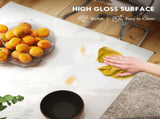 Extendable Dining Table, 120-160 x 70cm Rectangular Kitchen Table for Small Spaces, Seats 4-6 T3398P344145