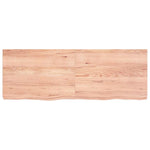 Table Top Light Brown 140x50x cm Treated Solid Wood Oak 3156380