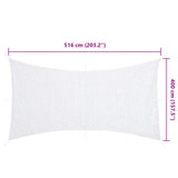 Camouflage Net with Storage Bag 516x400 cm White 4008289