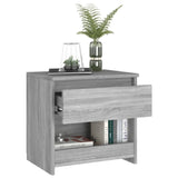 ZNTS Bedside Cabinets 2 pcs Grey Sonoma 40x30x39 cm Engineered Wood 815132