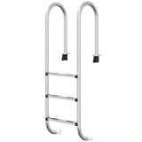 Pool Ladder 54x38x158 cm 304 Stainless Steel 93452