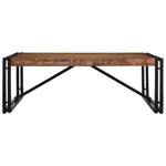 ZNTS Coffee Table Multicolour 100x100x35 cm Solid Wood Reclaimed 4016668