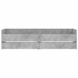Bed Frame Concrete grey Engineered wood Standard Single Bed Frame 3207346