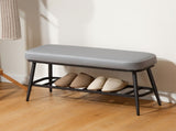 Leather Shoe Storage Bench 89508448