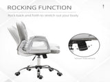 Office Chair, Swivel Desk Chair, Velvet Vanity Chair with Adjustable Height and Rolling Wheels for T3398P328191