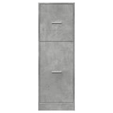 Apothecary Cabinet Concrete Grey 40x41x118 cm Engineered Wood 855199