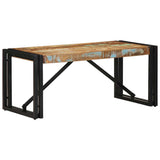 Coffee Table Multicolour 80x40x35 cm Solid Wood Reclaimed 4016677