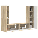 TV Cabinet Set 6 pcs Sonoma Oak Engineered Wood 3409107