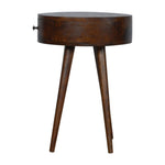 Nordic Chestnut Circular Bedside IN1298