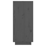 Sideboard Grey 60x34x75 cm Solid Wood Pine 813522