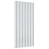 Roof Panels 36 pcs Galvanised Steel Grey 80x36 cm 319139
