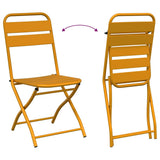 Bistro Set 3 pcs Mustard Steel 42002951