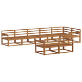 Outdoor Sofa Set 8 pcs Natural Solid Acacia Wood 3367742