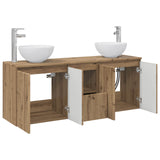 Bathroom Cabinet Set 3 pcs Artisan Oak 49.5 x 41 x 64.5 cm 3405636