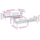 Pallet Sofa Set Natural Wood Solid Acacia wood Standard Modular 3209444