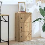 Bookcase Artisan Oak 40x24x77 cm Engineered Wood 860372